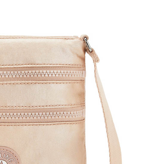 Kipling Alvar Extra Small Metallic Mini Tassen Goud | BE 1308HA